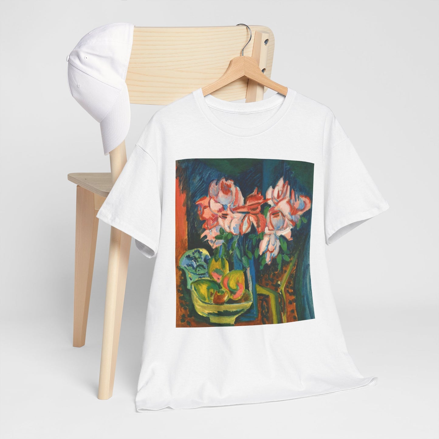 Floral Tee - Multi-Color Unisex Heavy Cotton Shirt