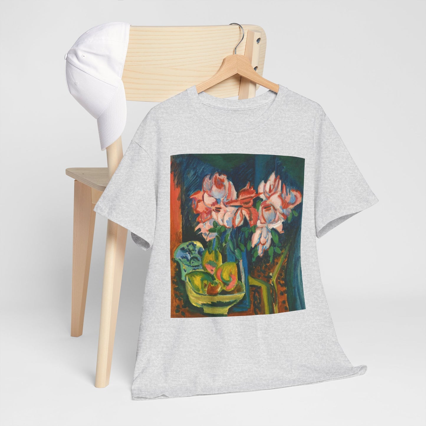 Floral Tee - Multi-Color Unisex Heavy Cotton Shirt