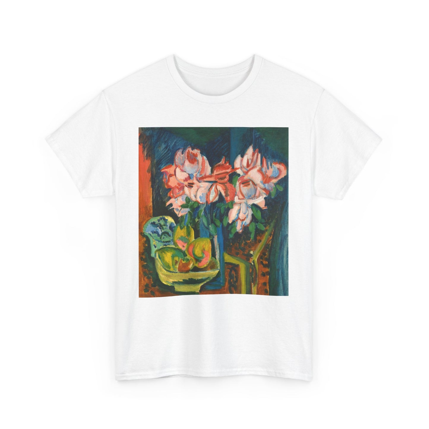 Floral Tee - Multi-Color Unisex Heavy Cotton Shirt