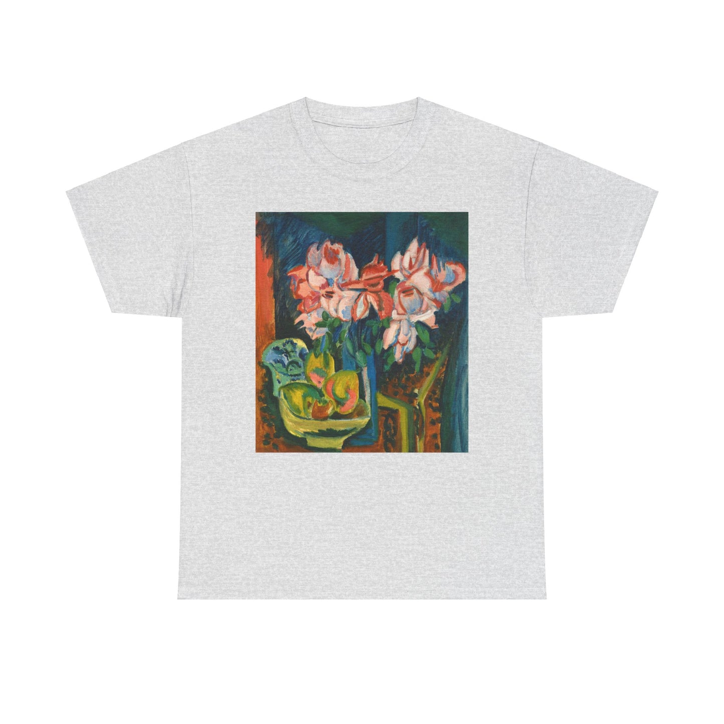 Floral Tee - Multi-Color Unisex Heavy Cotton Shirt