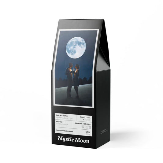 Coffee - "Mystic Moon" Coffee Blend Light Roast, Ground & Whole Bean, Gift for Moon Lovers, Holiday Gift