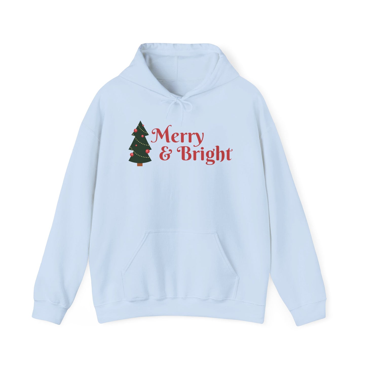 Merry & Bright Christmas Hooded Sweatshirt - Unisex Heavy Blend™