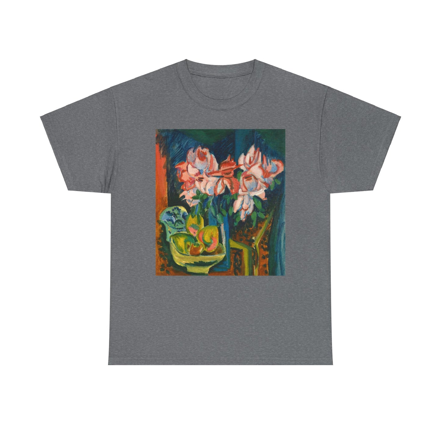 Floral Tee - Multi-Color Unisex Heavy Cotton Shirt