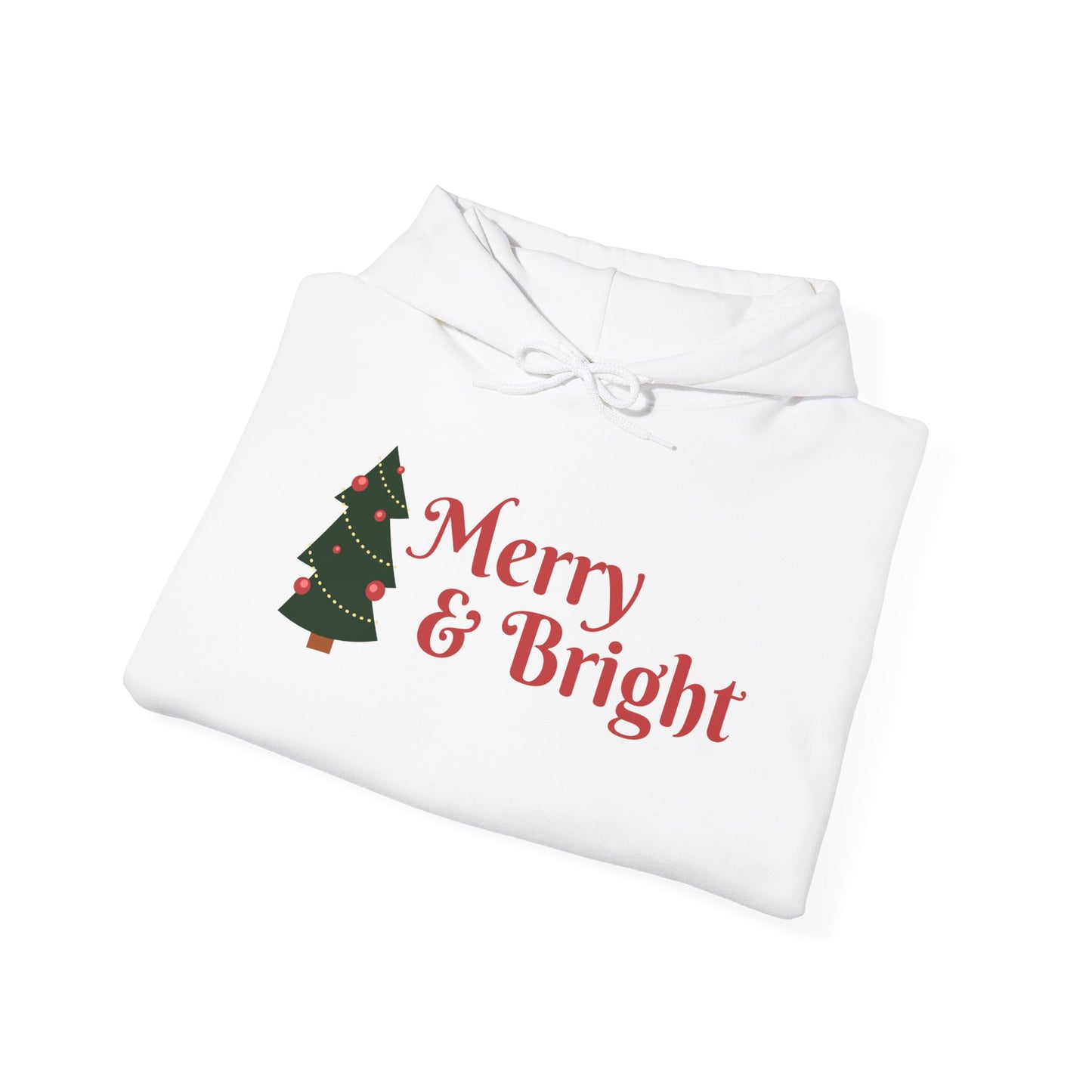 Merry & Bright Christmas Hooded Sweatshirt - Unisex Heavy Blend™