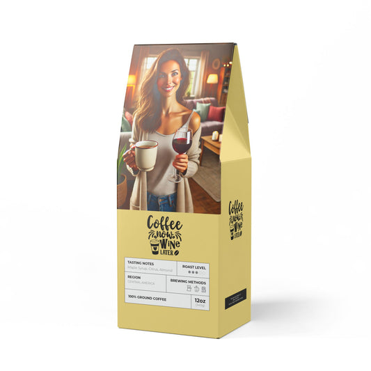 Coffee Now, Other Drinks Later - Coffee Blend (Medium Roast) Coffee Lovers Ground I Whole Bean