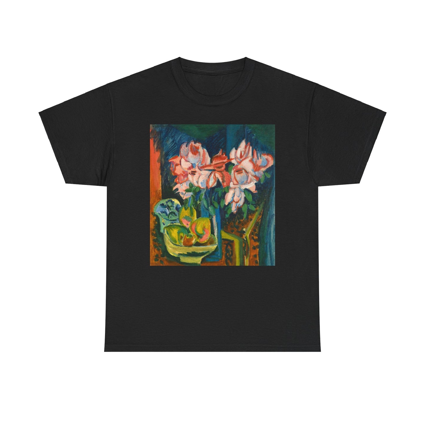 Floral Tee - Multi-Color Unisex Heavy Cotton Shirt