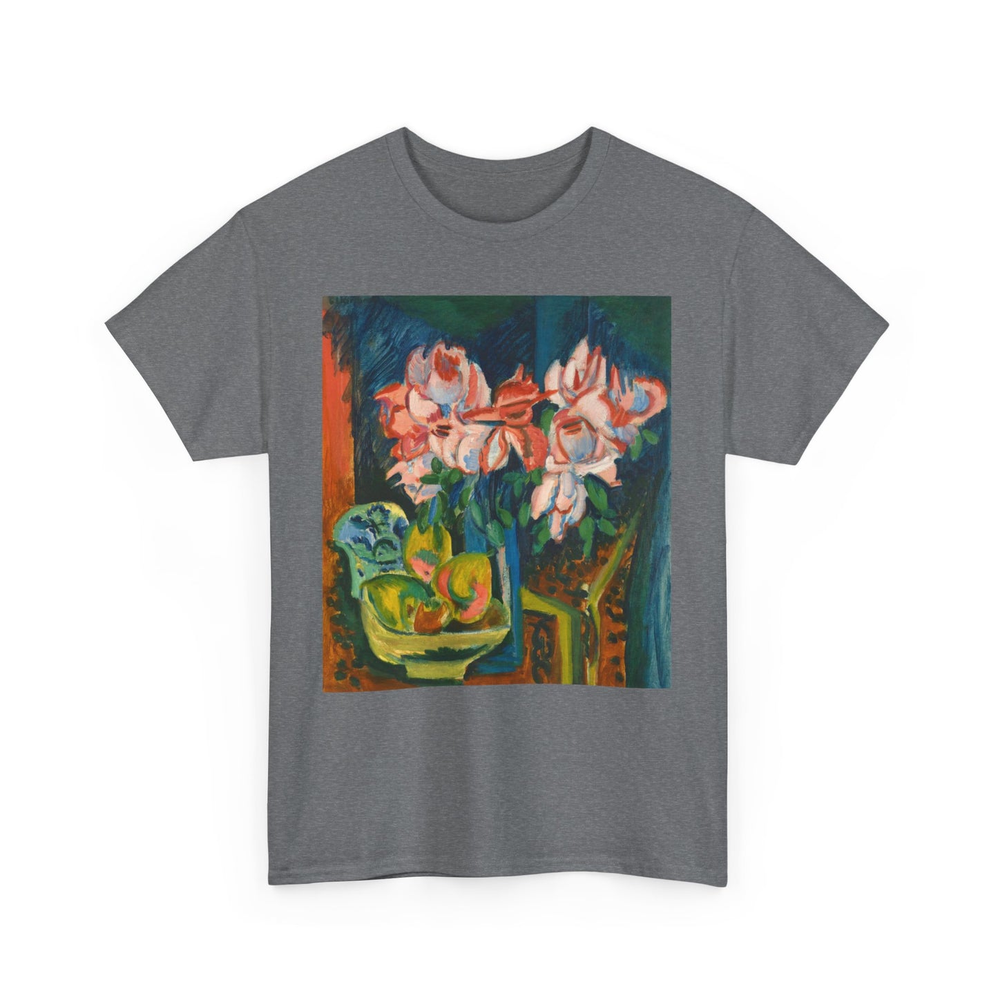 Floral Tee - Multi-Color Unisex Heavy Cotton Shirt