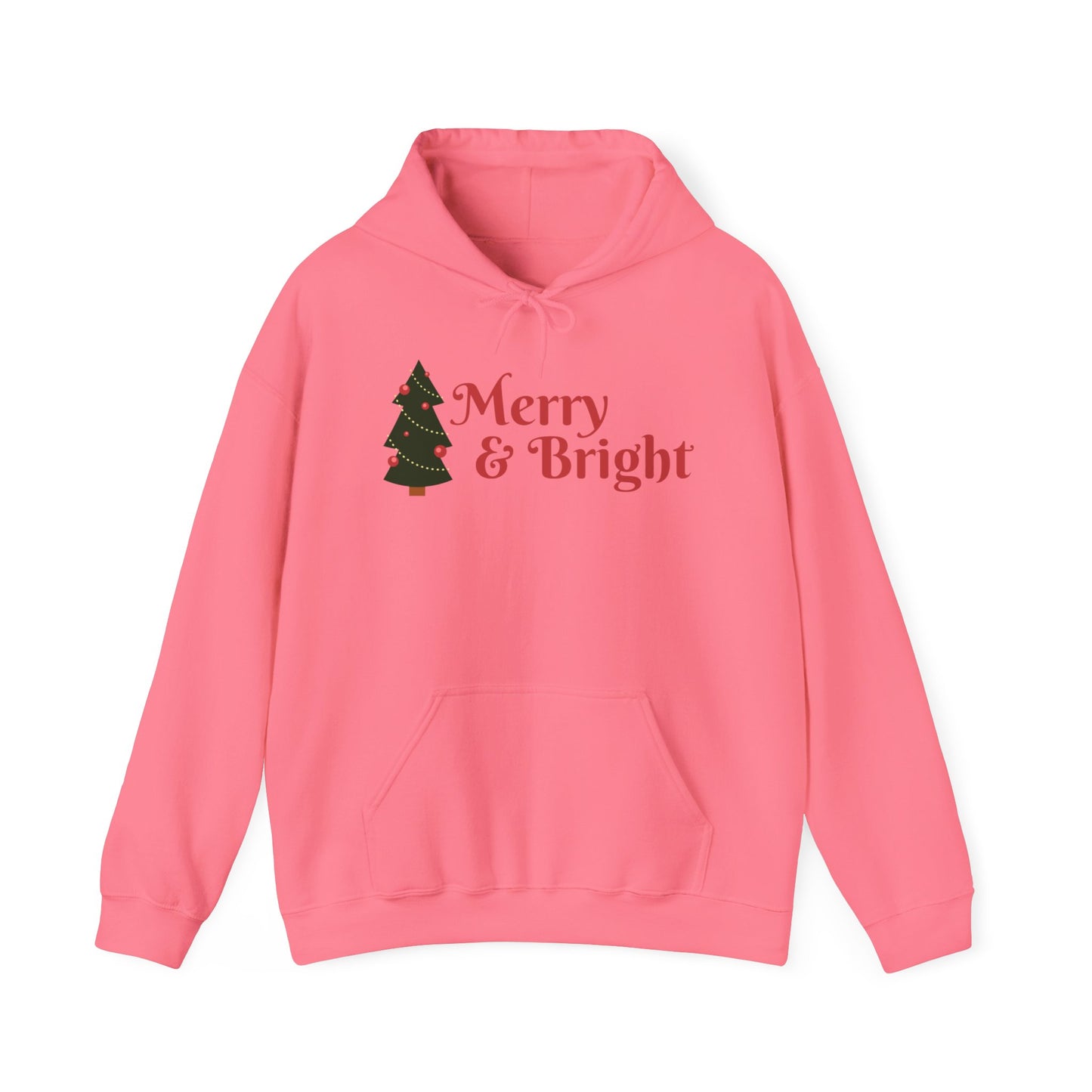 Merry & Bright Christmas Hooded Sweatshirt - Unisex Heavy Blend™