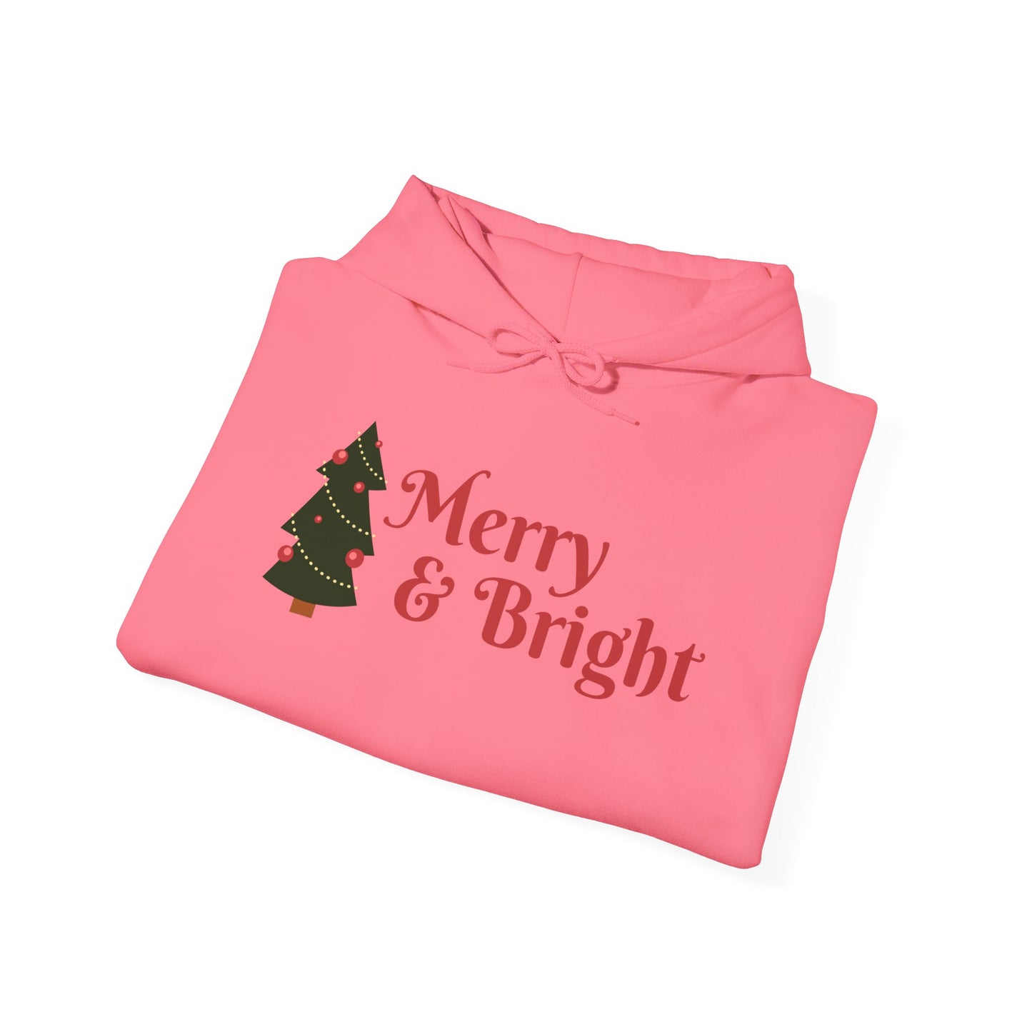 Merry & Bright Christmas Hooded Sweatshirt - Unisex Heavy Blend™