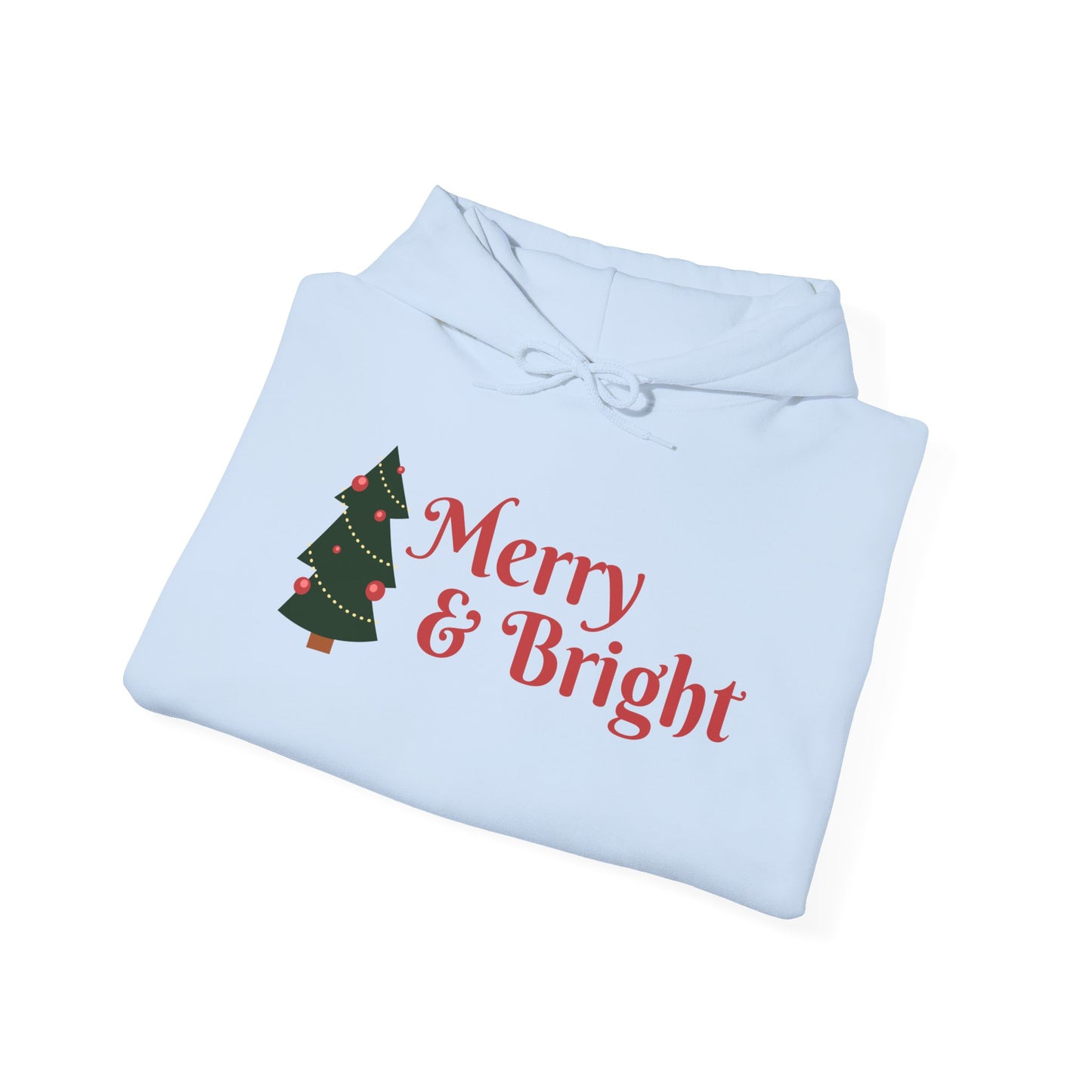 Merry & Bright Christmas Hooded Sweatshirt - Unisex Heavy Blend™