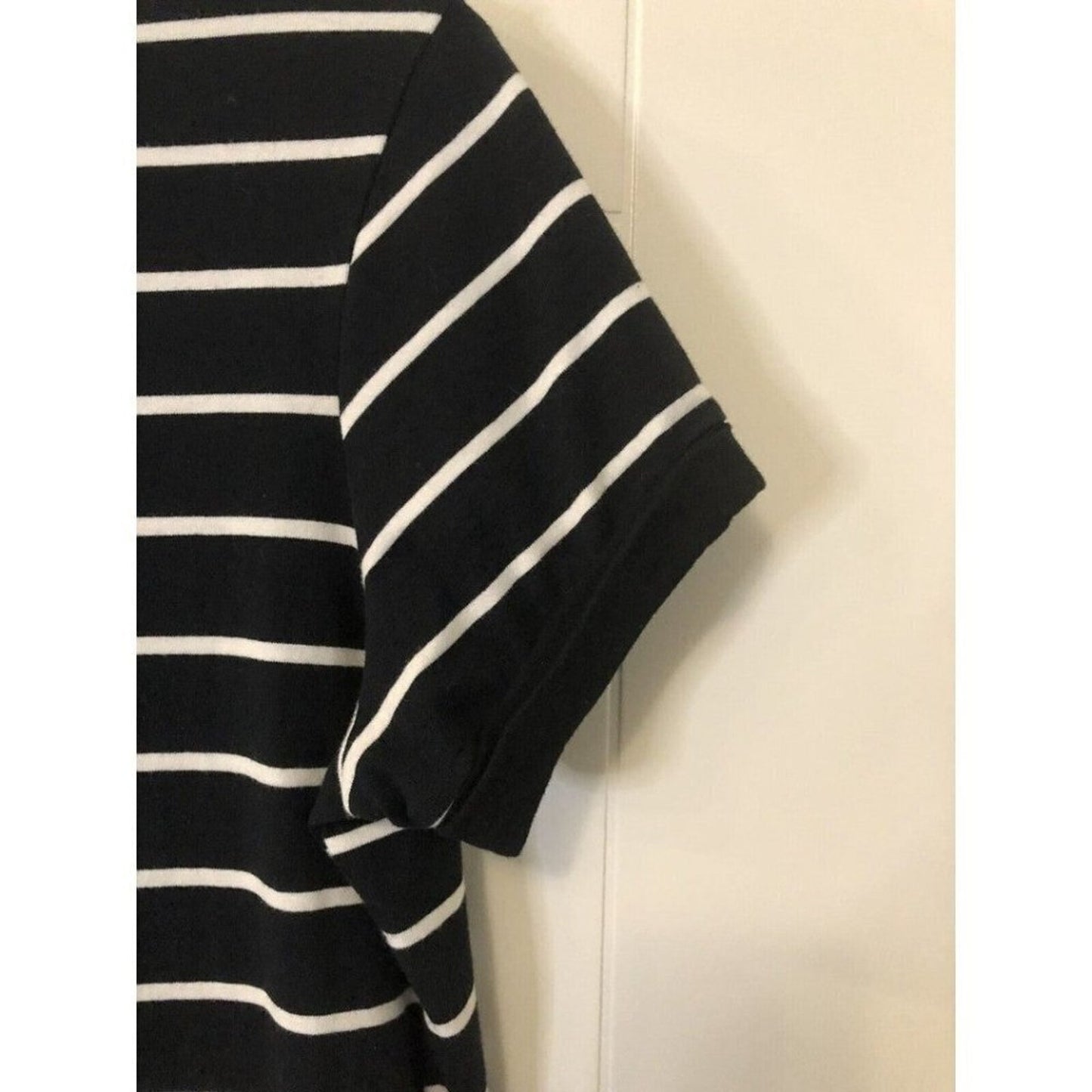 Lulus Dress XS Black / White Striped Shirt Dress - Cute Comfy!!!