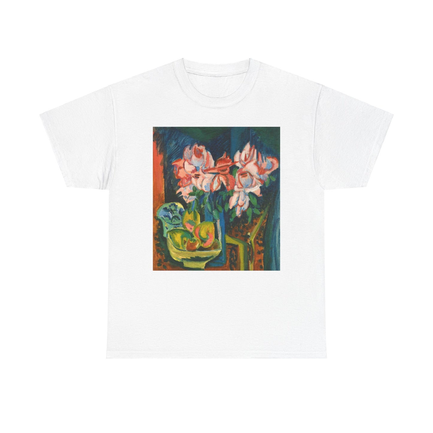 Floral Tee - Multi-Color Unisex Heavy Cotton Shirt