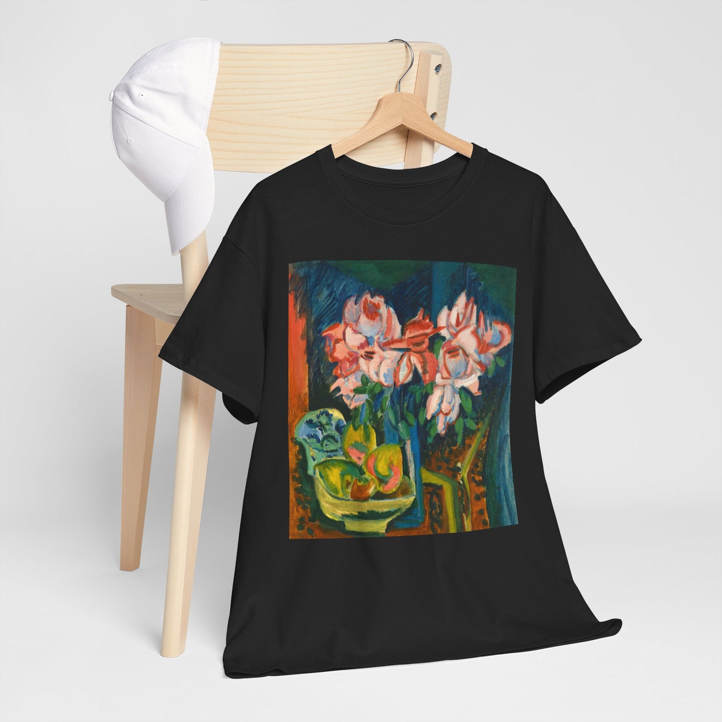 Floral Tee - Multi-Color Unisex Heavy Cotton Shirt