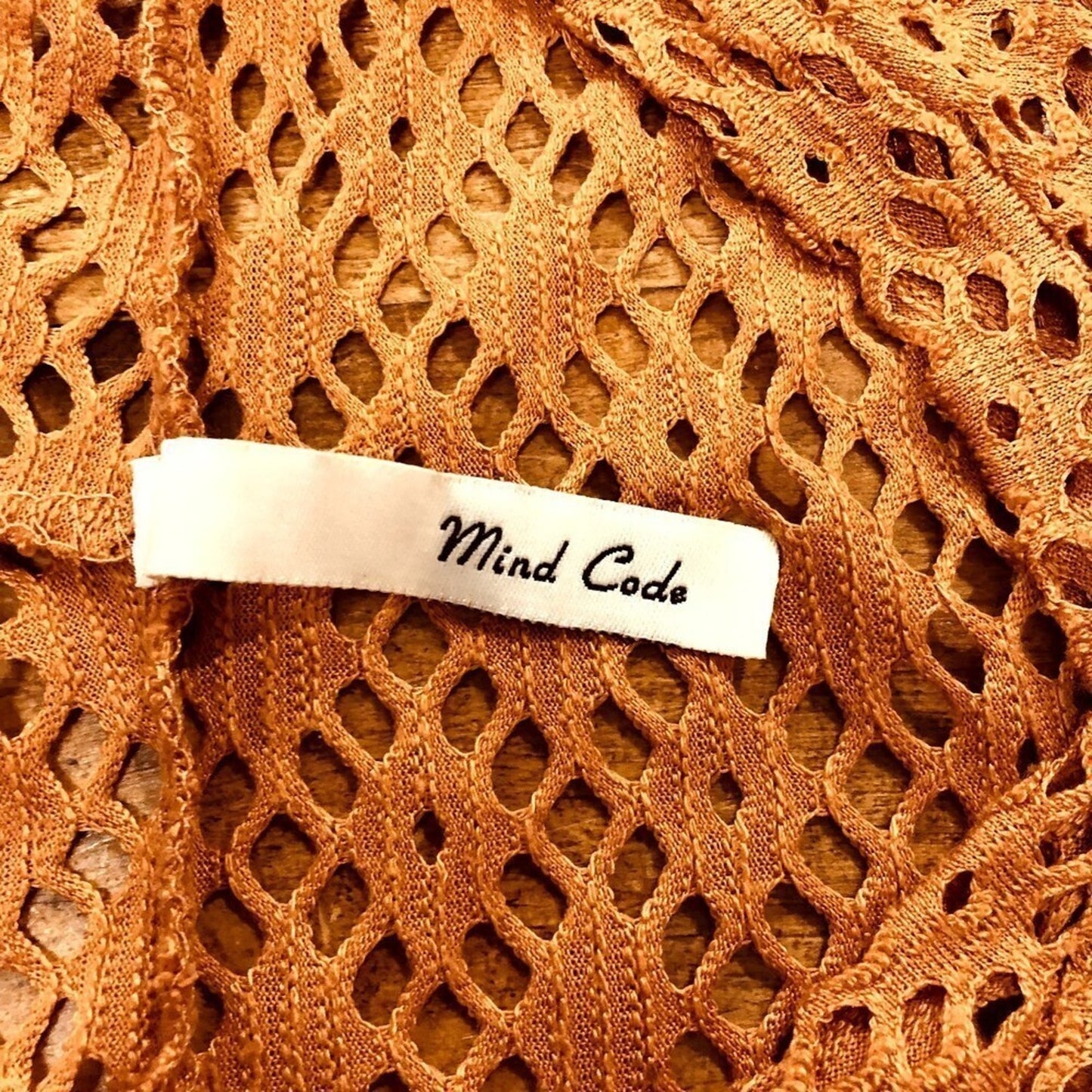 Mind Code Women's Crochet Hoodie Orange (See Photos for Size ) Inv. E-1065