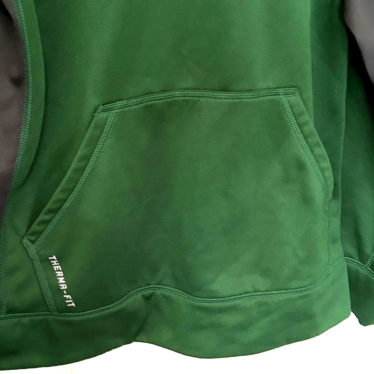 Nike Therma-FIT Pullover Hoodie Fleece Lining Green Size M #F-1612