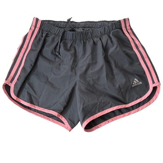 Adidas  Women's M20 4" Run Marathon Shorts Black Pink Sz. S-4"