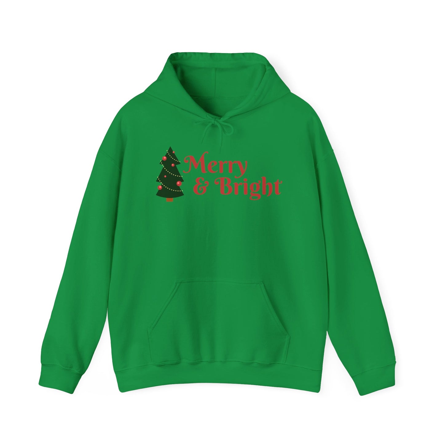 Merry & Bright Christmas Hooded Sweatshirt - Unisex Heavy Blend™