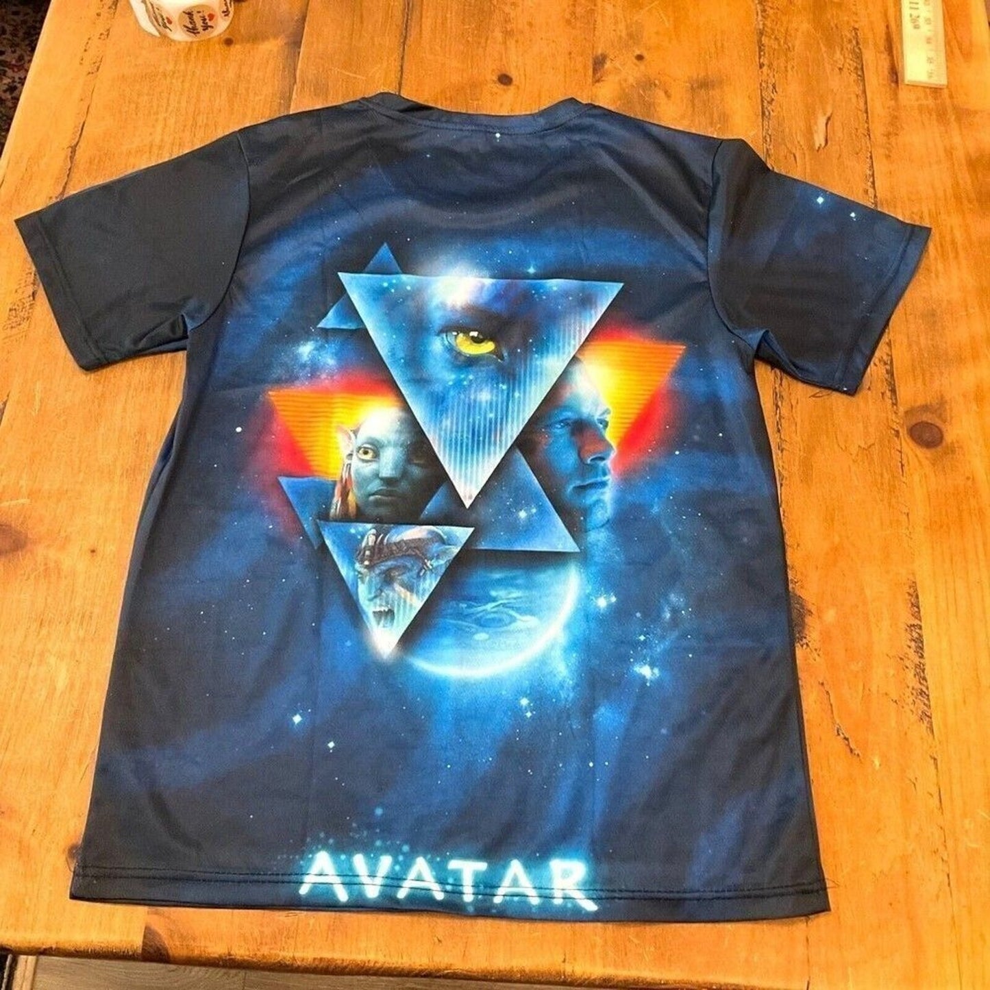 Avatar Women's Black Graphic (Front /Back) Shirt Polyester Blend Size ( L )#1056