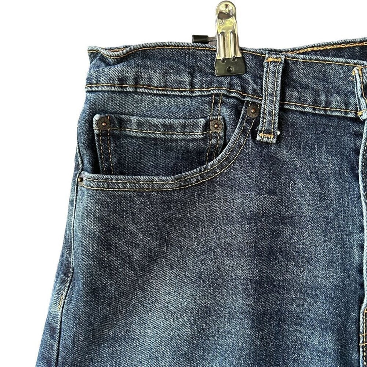 Levi's 511 Blue Jeans Straight Cut Hi-Rise Size 34" x 30"  #J3-1577