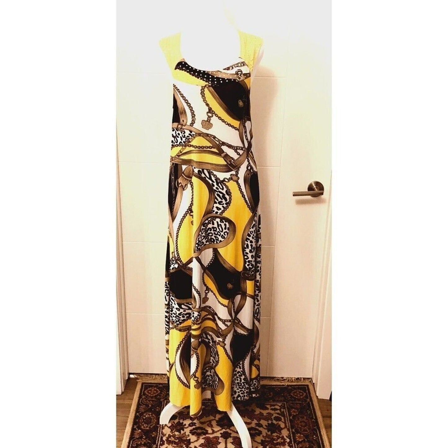 Paris Paris Mixi Dress Paisley | Color: Yellow Black | Size: XL I Casual Comfort