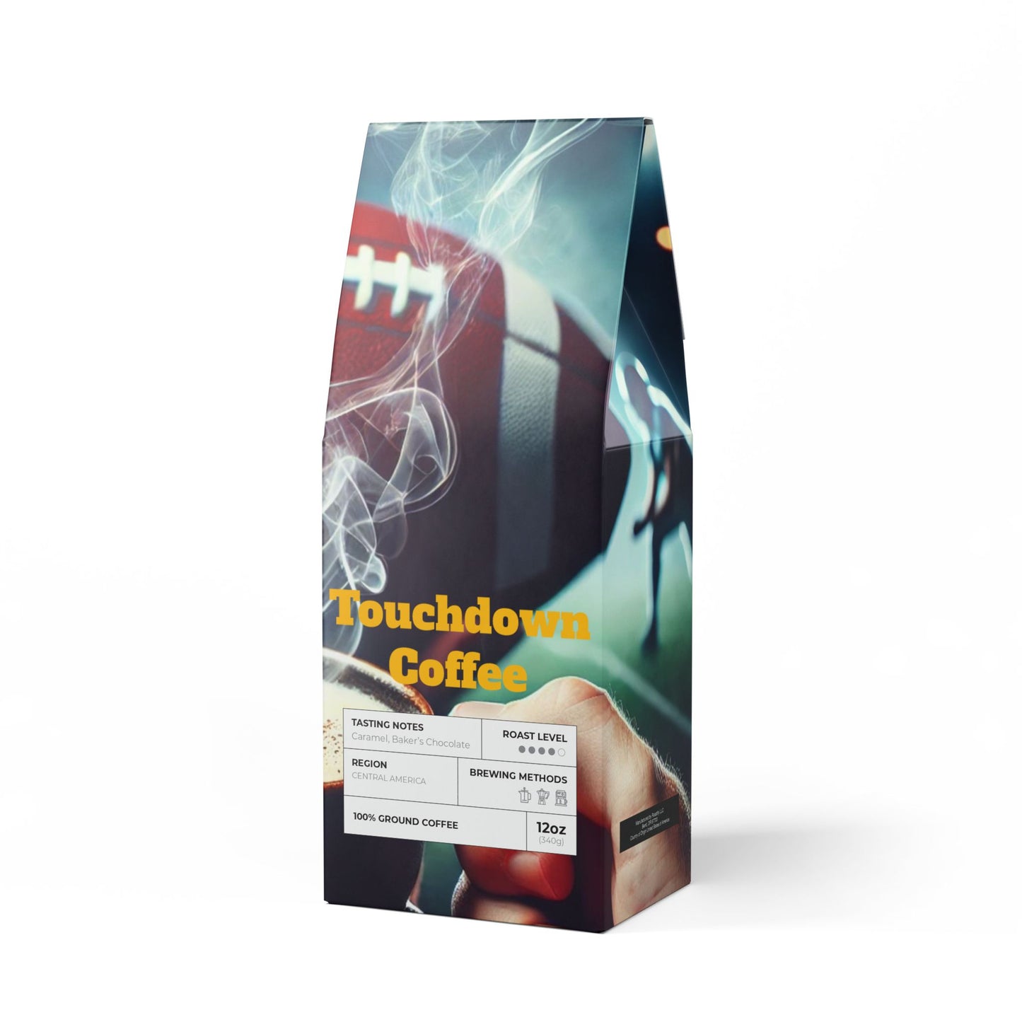 Touchdown Coffee Blend Medium-Dark Roast, Temperature at Game Time, College, NFL, High School Football