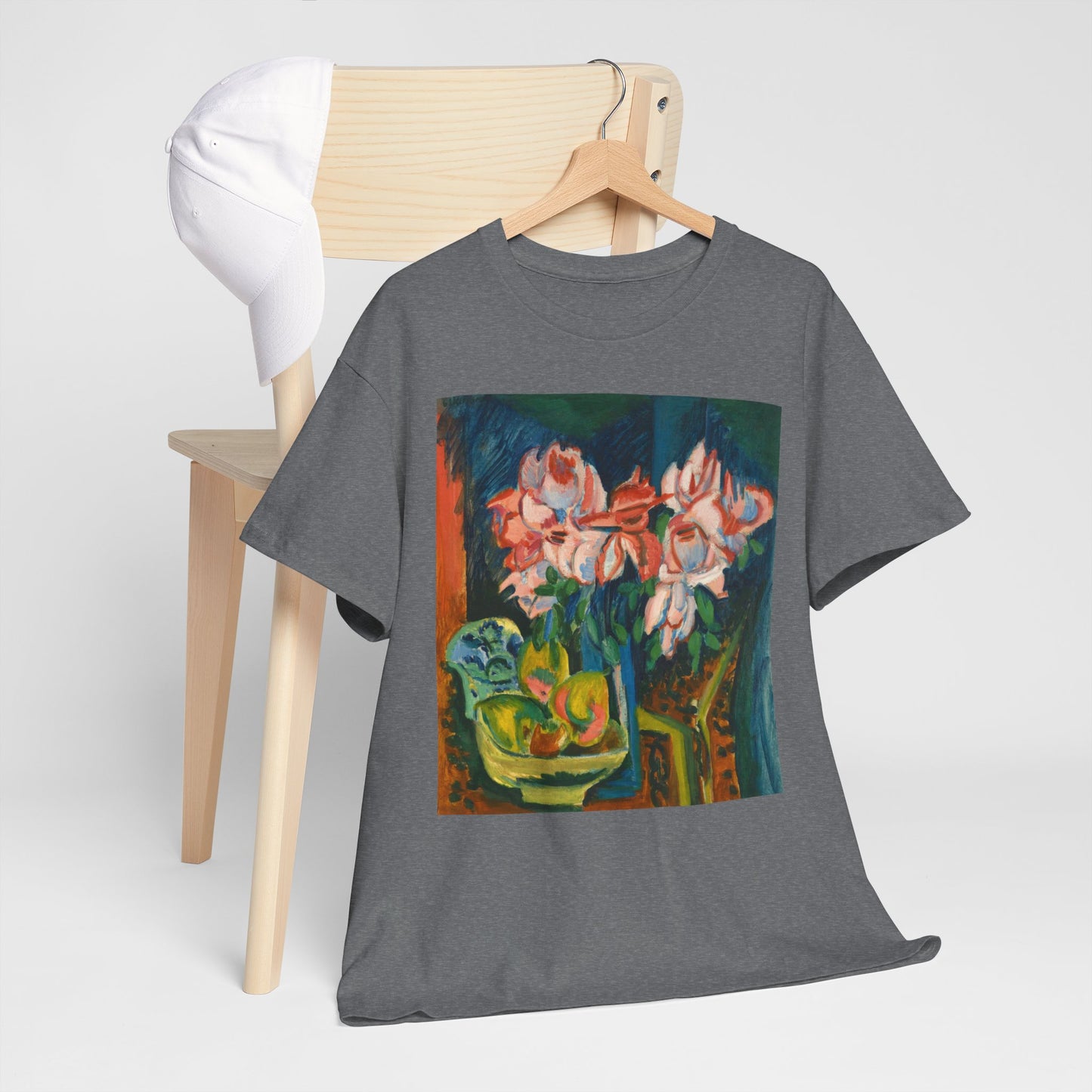 Floral Tee - Multi-Color Unisex Heavy Cotton Shirt