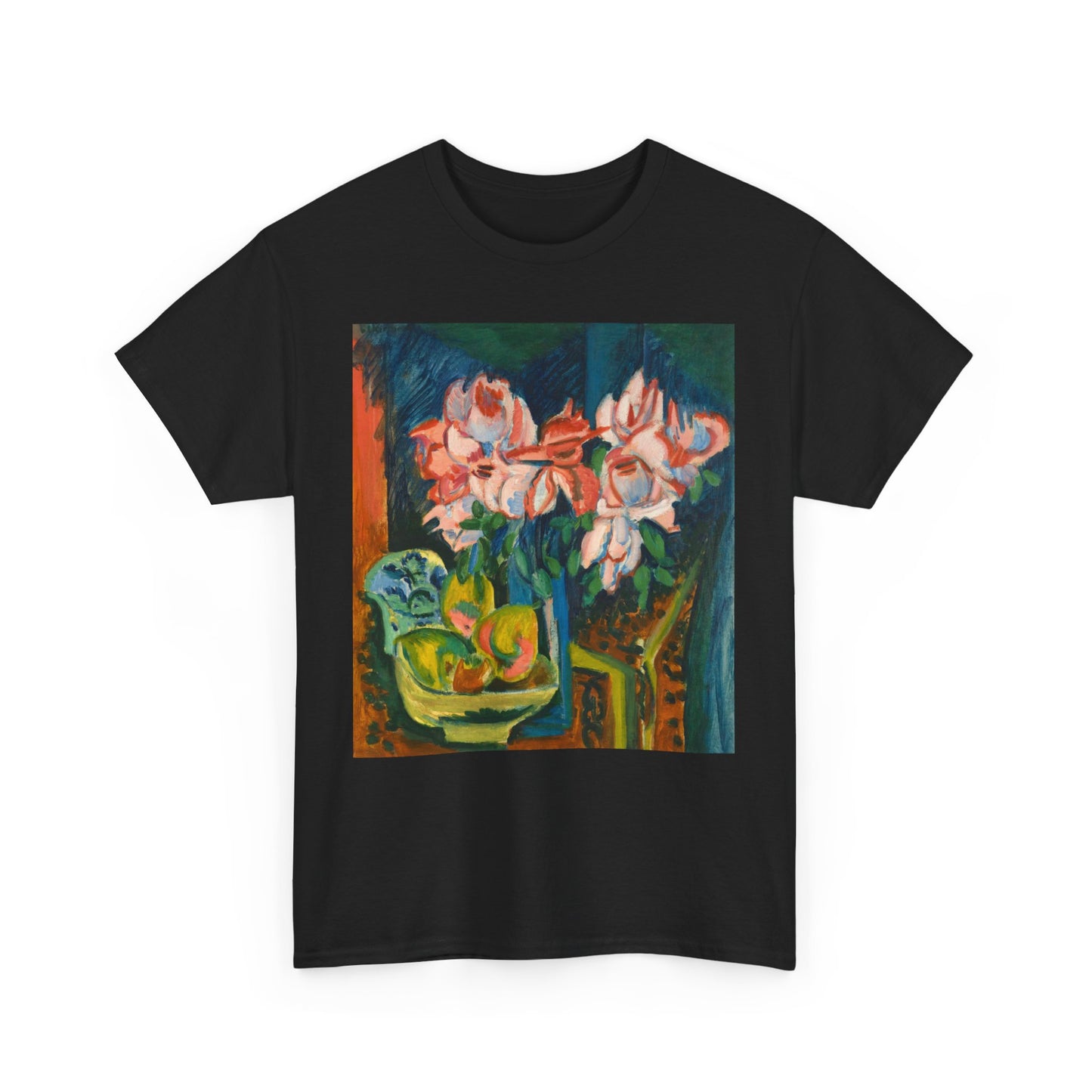 Floral Tee - Multi-Color Unisex Heavy Cotton Shirt