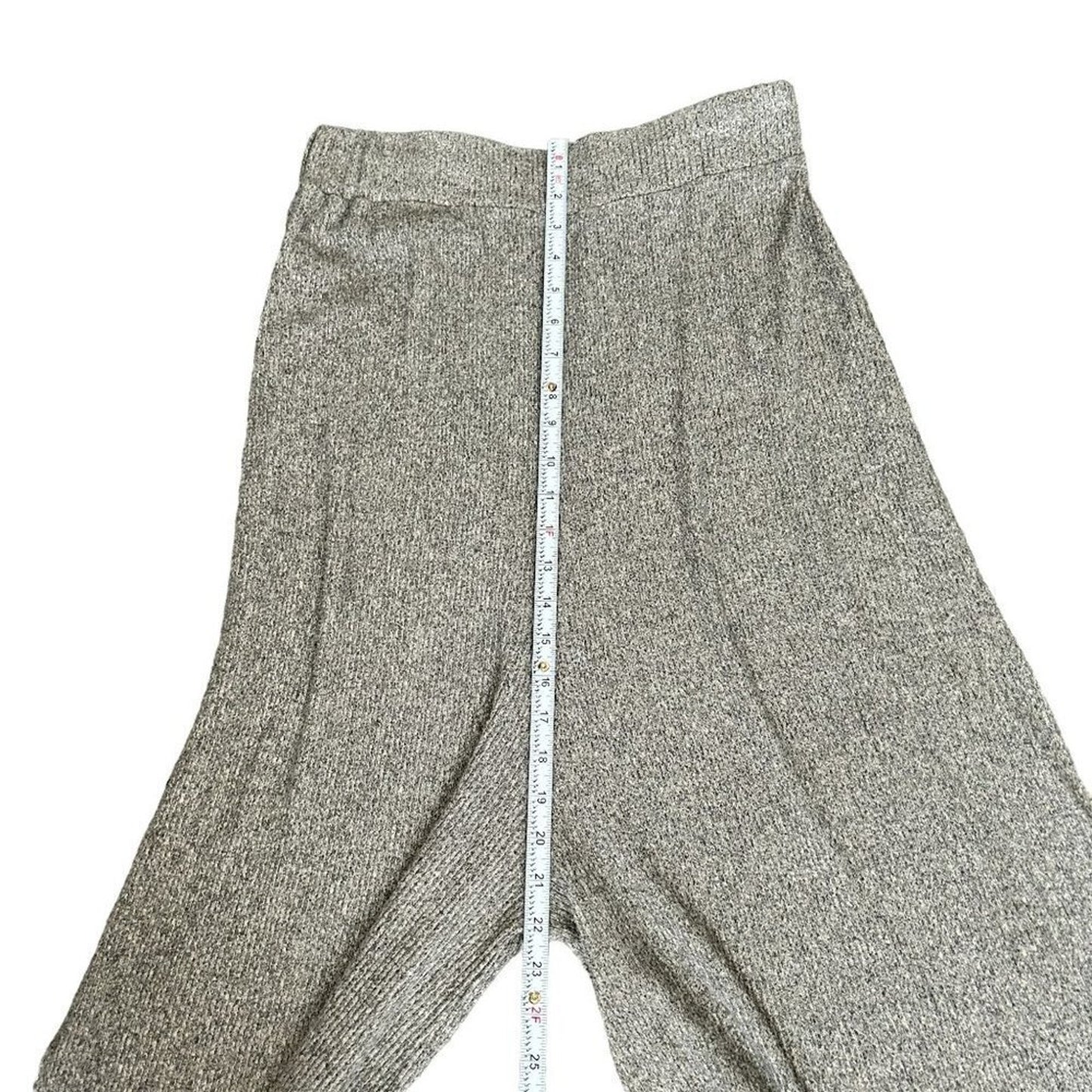 Love Kuza Culottes Women's Pants Size L (See Photos) Grey Nylon Knit #M1505