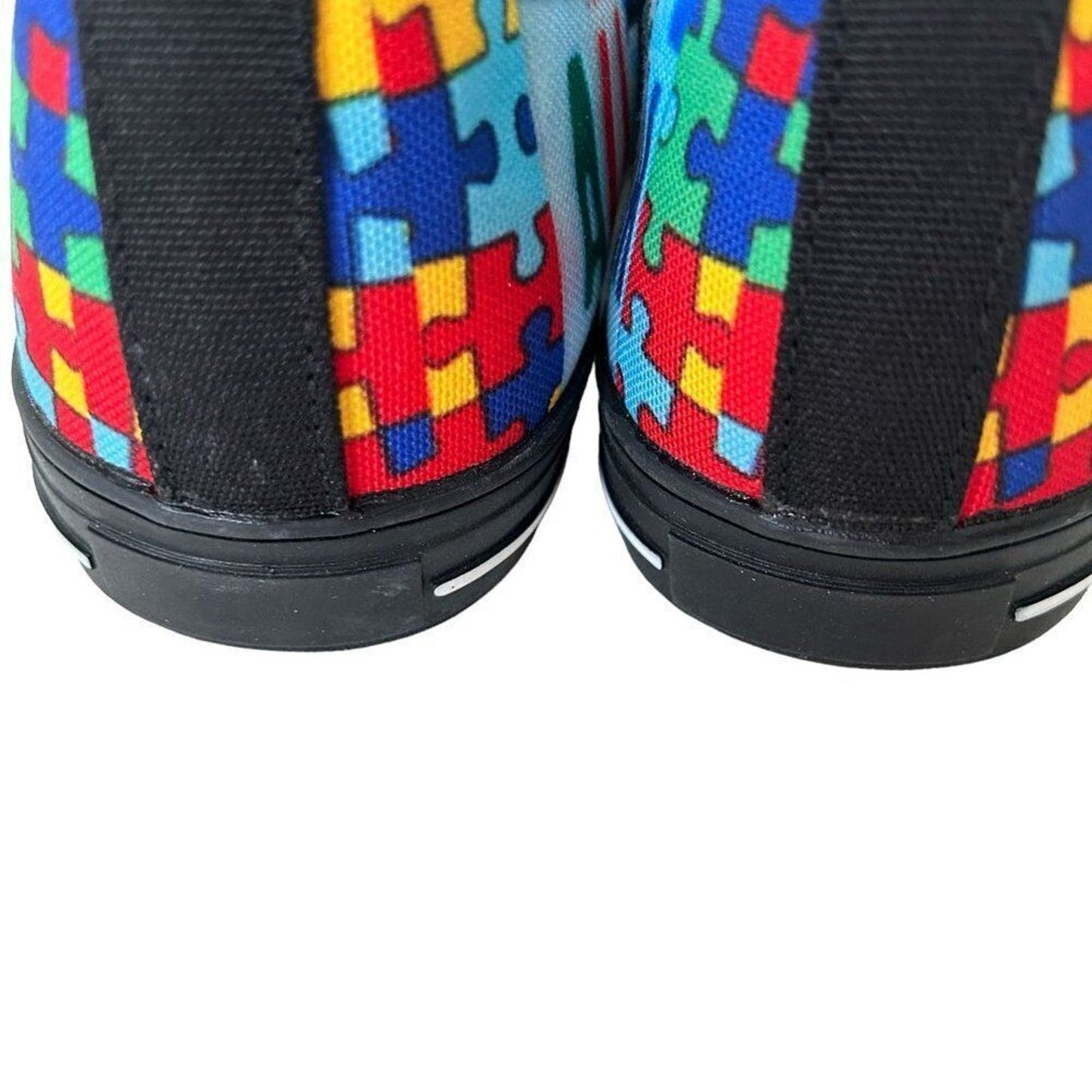 Autism Mom Custom Shoes Women's Size 8 License Plate Graphic Multi-Color #CR