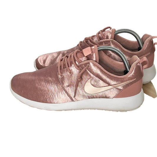 Nike Shoes Women's Size 9.5 Rose Gold Roshe Run Trail Sneakers Pre-Loved #S4