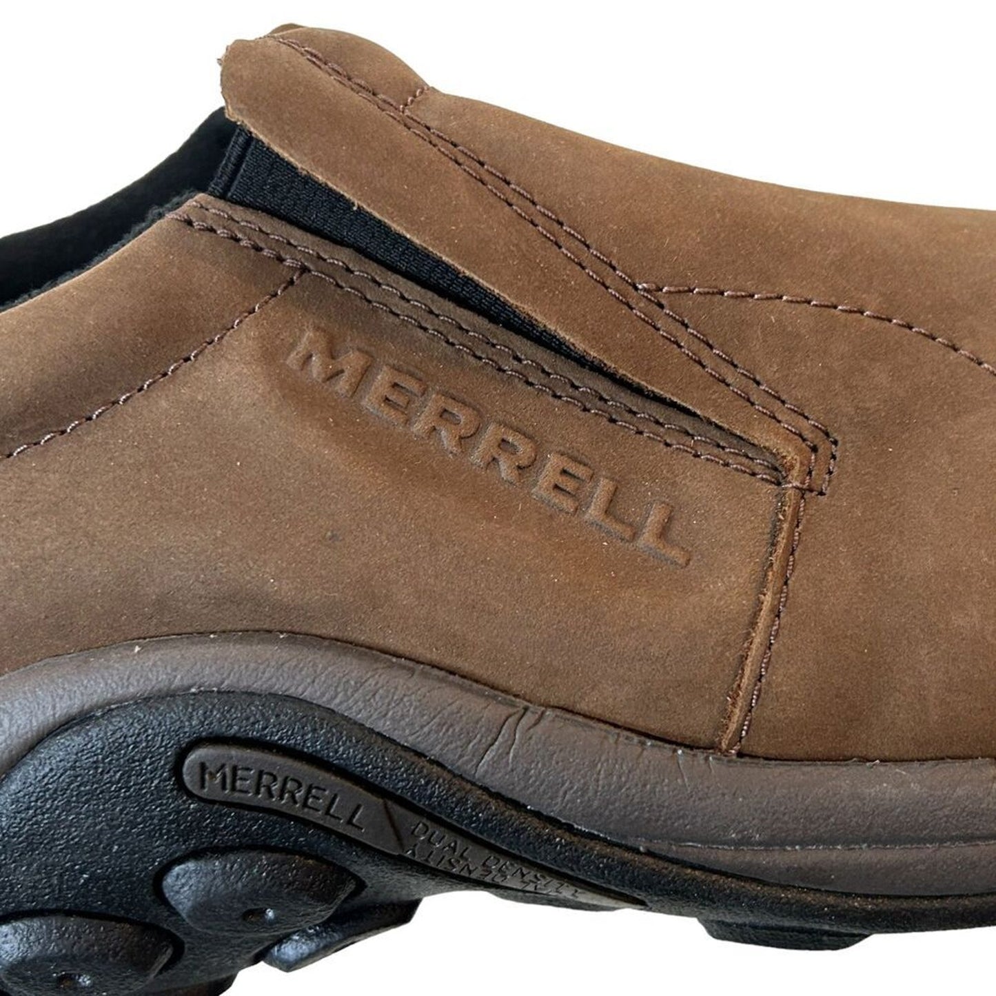 Merrell Men's Sz.10.5 Jungle MOC Leather Suede Waterproof ICE+ Moccasin Boulder