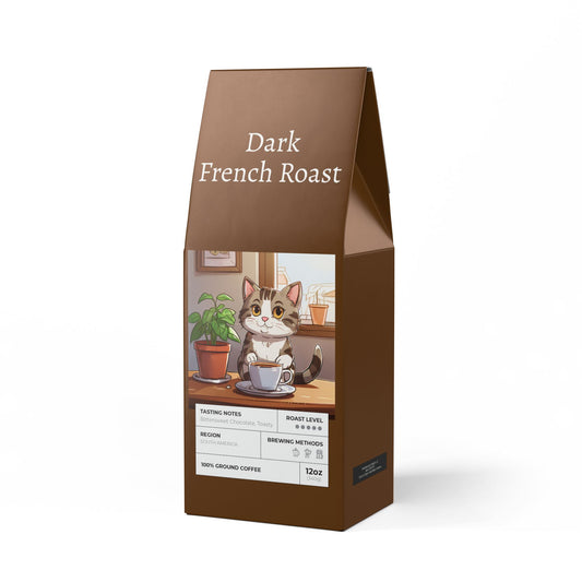 Dark French Roast Coffee - Beans or Ground - For You or as A Gift for Friends, Family, Co-Worker, Holoday Gift