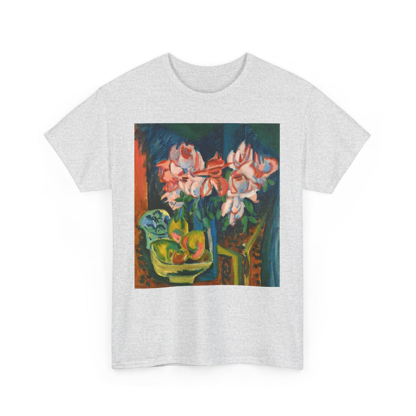 Floral Tee - Multi-Color Unisex Heavy Cotton Shirt