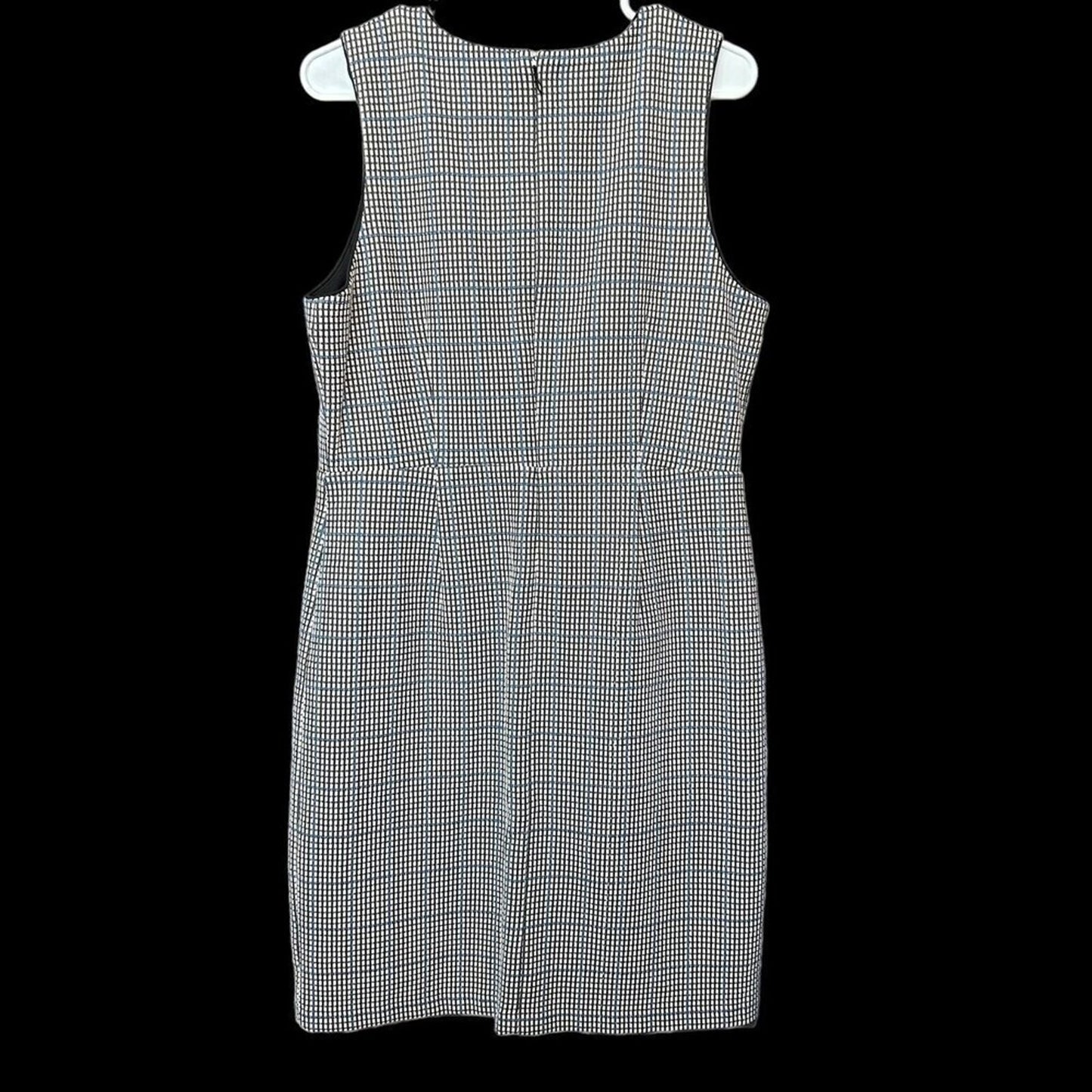 Ann Taylor Womens Sheath Plaid Dress Lined Sleeveless Zipper Back Size 12 #HBC