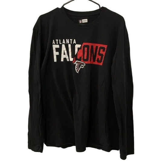 Atlanta Falcons Football Team Fan T-Shirt Black, Long Sleeve Siz. XL, See Photos