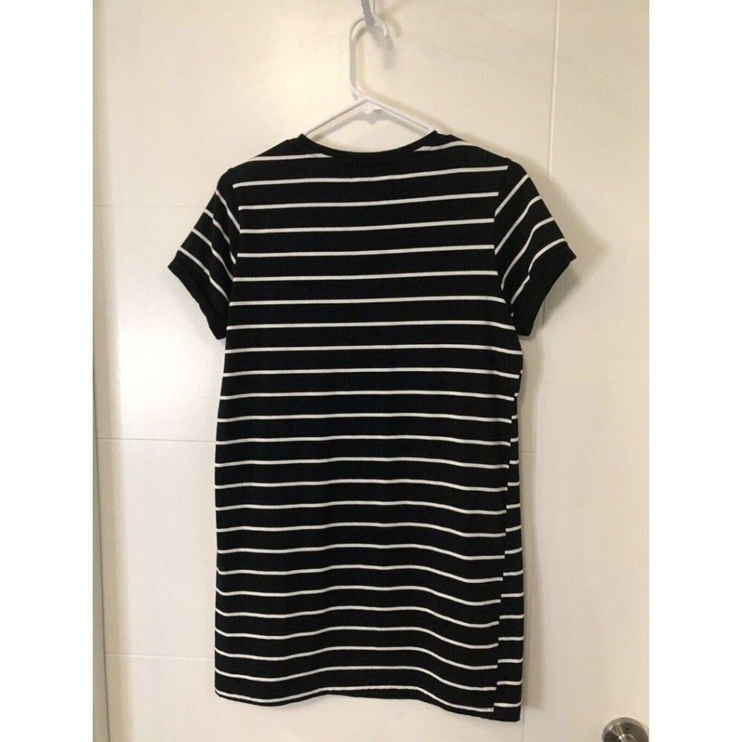 Lulus Dress XS Black / White Striped Shirt Dress - Cute Comfy!!!