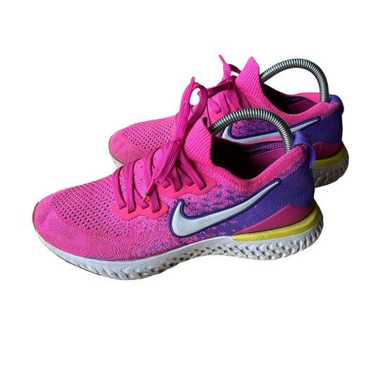 Nike Epic React Flyknit 2 Women's Size 9 Laser Fuchsia White #S2